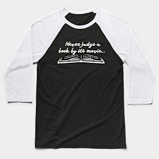 Never Judge a Book Baseball T-Shirt